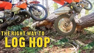 How to hop logs with the double blip