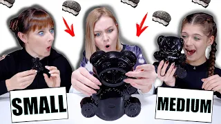 ASMR Eating Only Black Food for 24 Hours Mukbang Challenge By LiLibu