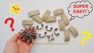 Super Easy Toilet Paper Roll Craft Idea / Incredible Recycling Decoration DIY / Wall Decor Tutorial
