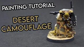 Miniature Painting Tutorial: Desert Camouflage