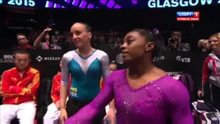 Biles Simone. Balance Beam.Gymnastics World Championships. Glasgow 2015.