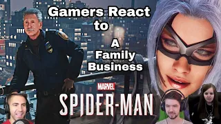 Gamers React to Marvel's Spider-Man PS4 The Heist [DLC] A Family Business