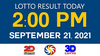 Lotto Results Today September 21 2021 2pm Ez2 Swertres 2D 3D 6D 6/42 6/49 6/58 PCSO