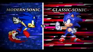 Sonic VS Classic Sonic [Sprite Animation]