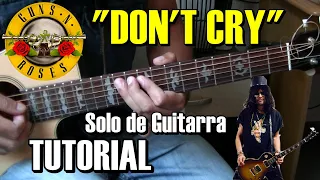 Como tocar el Solo de Slash "Don't cry" (Guns N' Roses) en Guitarra Acústica