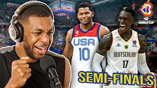 Pro Basketball Player Reacts To USA vs Germany World Cup Game | FIBA World Cup Semi-Finals 2023