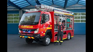Fuso Canter 4x4 als KTLF bei Schweizer Feuerwehr
