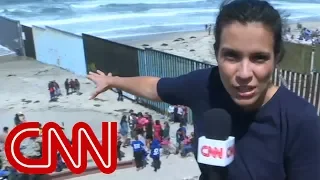 Migrant caravan arrives at US-Mexico border