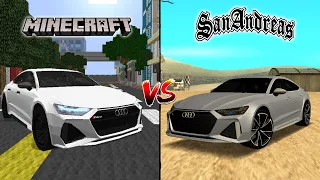 MINECRAFT AUDI RS 7 VS GTA SA AUDI RS 7 Which is best?