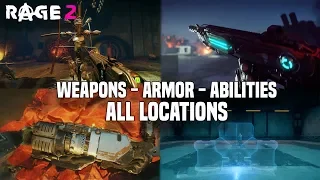 RAGE 2 - All Weapon, Armor Sets and Power Up Locations Guide (100% Guide)