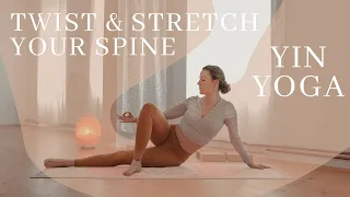 Twist & Stretch Your Spine | Yin Yoga To Elongate The Side Body