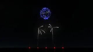 FWSIM simulation, feu d'artifice 3 musiques.