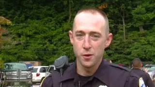 Fallen officer`s daughter first day of school