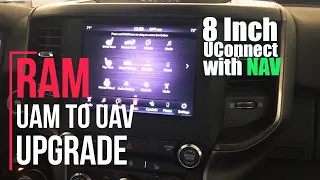 How to install 2019 - 2021 Ram 1500 screen upgrade from 8 inch UAM Uconnect to UAV UConnect with NAV