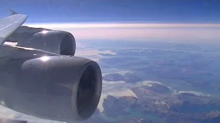 Lufthansa A380 - Spectacular flight over Greenland on route to San Francisco