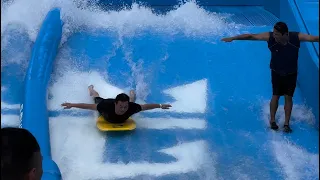 Hubby finally got on board with the FlowRider
