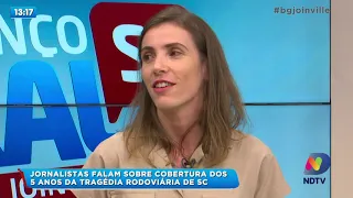 Jornalistas falam sobre cobertura dos 5 anos da tragédia rodoviária de Santa Catarina