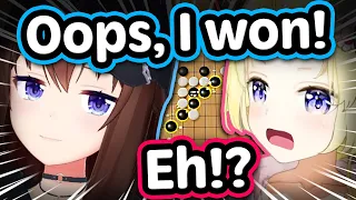 Sora Destroys Watame With 8 Moves In Gomoku (Five in a Row) 【ENG Sub Hololive】