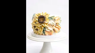 Sunflower Lover - Buttercream Palette Knife Sculpting Short