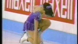 Crash between Midori Ito (JPN) & Laetitia Hubert (FRA) - 1991 World Figure Skating Championships