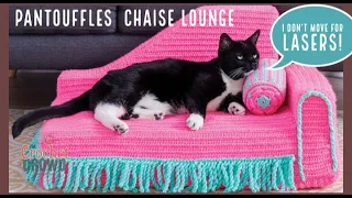 Cat Crochet Chaise Lounge Pet Bed