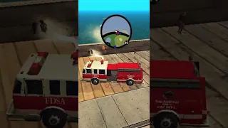 Esto pasa si CJ tiene el Nivel de Bombero en GTA San Andreas🚒🔥🎮#shorts #gta #rockstar #viral