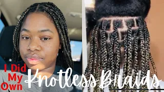 How I Do My Knotless braids + How They Look At 4 Weeks