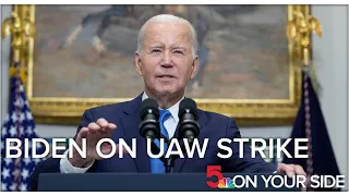 President Joe Biden speaks about UAW Strike