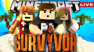 SURVIVOR ΑΛΛΑ... ΣΤΟ MINECRAFT ΜΕ ΤΗΝ ΠΑΡΕΑ * LIVE *