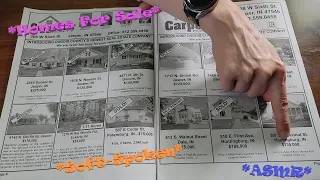 Homes for Sale Catalog August Edition ASMR (Soft-Spoken) *Page Turning, Reading, House Descriptions*