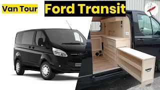 Van tour FORD TRANSIT. Préparation en fourgon aménagé.