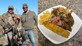 Louisiana Specklebelly Goose (Hunt*Cook With "Outside The Levees" ) All Cooked On Wood Fire