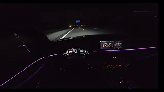 BMW 530e POV fast night drive