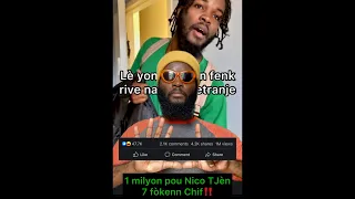 1 milyon views pou Nico TJèn, 7 FÒKENN CHIF SAN MEDJA, pa adrese m nenpòt jan,depi 1804 m ap mennen