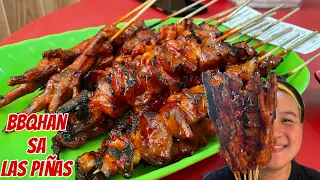 MOST FLAVORFUL BBQ IN LAS PINAS | STREET FOOD MUKBANG PHILIPPINES