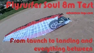 Flysurfer Soul 8m test, from launch to landing and everything between.