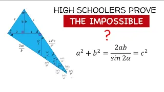 High Schoolers New Proof of the Pythagorean Theorem Using Trigonometry