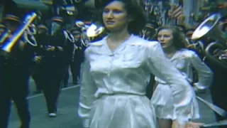 World War II parade, downtown Richmond, 1945