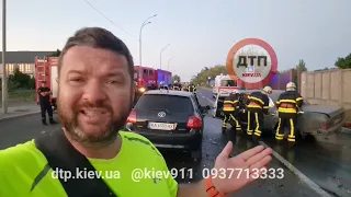 Тело извлекали 30 мин.... #Видео момента смертельного пьяного #ДТП #авария в Киеве на газопроводной