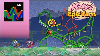 Kirby's Epic Yarn part 3 Fangora Door-a the Explore-a
