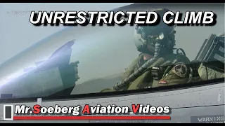 UNRESTRICTED CLIMB TEST-FLIGHT of F16; Volkel DEPARTURE + ARRIVAL