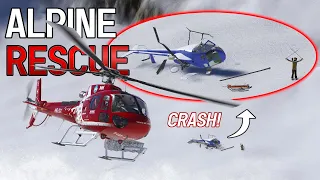 Helicopter Crashes in Swiss Alps | Cowansim H125 | HEMS | Microsoft Flight Simulator