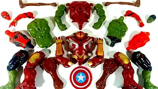 Assembling Marvel's Hulk Smash vs Spider-Man vs Hulk Buster Avengers Toys