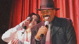 Steve Harvey  interviewing Michael Jackson on “The Beat”