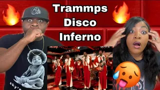 THESE GUYS ARE ON FIRE!! THE TRAMMPS - DISCO INFERNO (REACTION)