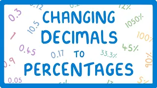 How to Convert Decimals to Percentages  (Proportions part 4/6) #16