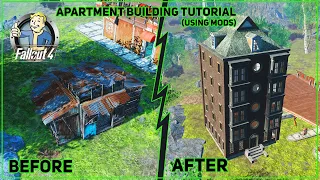 FALLOUT 4: APARTMENT BUILDING TUTORIAL - Using Mods!   #fallout4