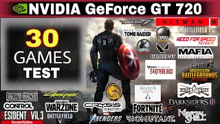 GeForce GT 720 in 2021 - Test in 30 Games