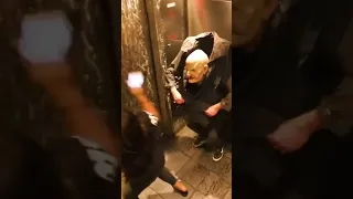 The scary man in Elevator #prank