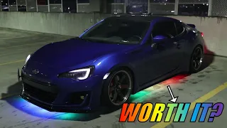 Is cheap underglow worth it?? Amazon Korjo Underglow Kit Install and Review | BRZ/FRS/86